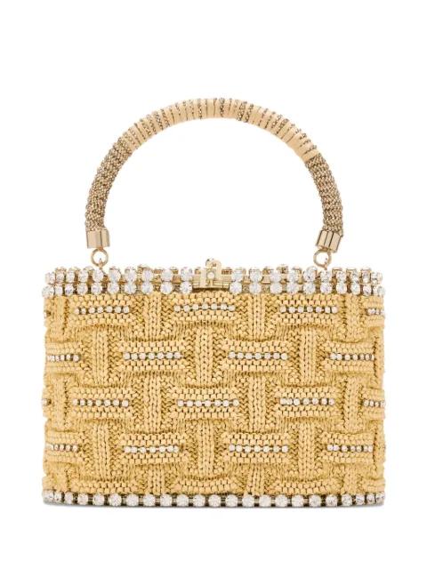 mini Holli beaded-embellished satchel by ROSANTICA