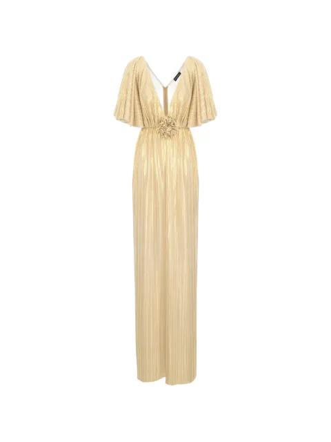 Florence floral-appliqué dress by ROSERRY