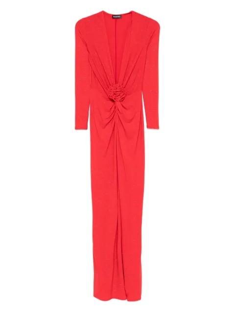 Mallorca rose-embellished maxi dress by ROSERRY