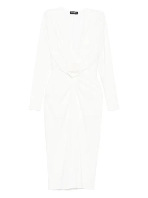 Mallorca twist-front midi dress by ROSERRY