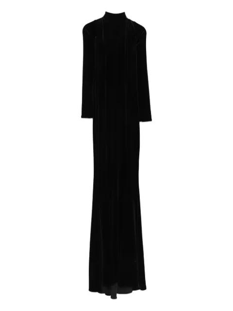 Melbourne mock-neck long-sleeve maxi dress by ROSERRY