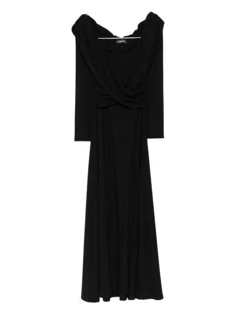 Tuscany off-shoulder wrap midi dress by ROSERRY