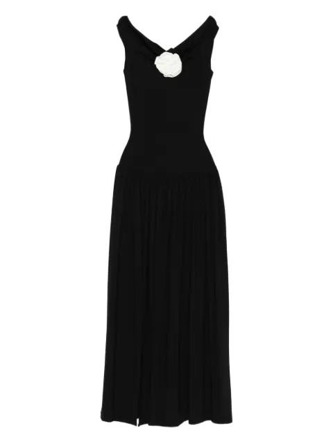 Venice rose-embellished maxi dress by ROSERRY