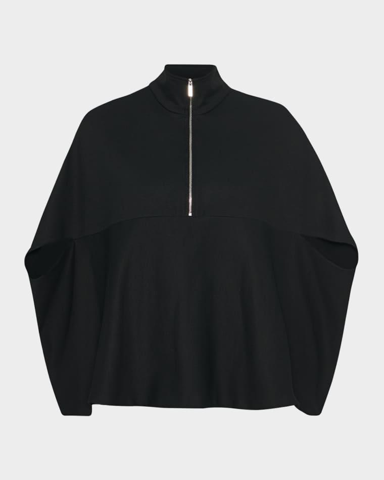 Half-Zip Interlock Jersey Pullover by ROSETTA GETTY