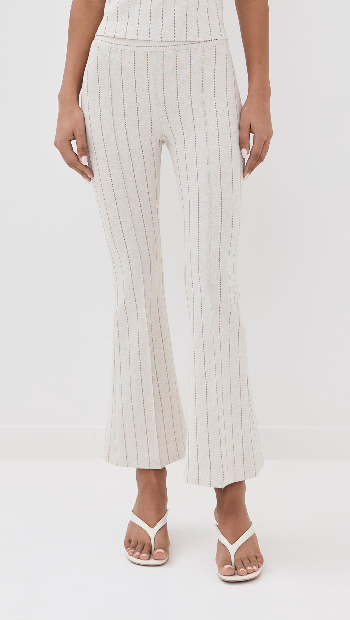 Pull On Cropped Flare Pants by ROSETTA GETTY Pull On Cropped Flare Pants by ROSETTA GETTY
