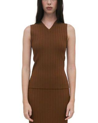 Rib Sweater Vest by ROSETTA GETTY