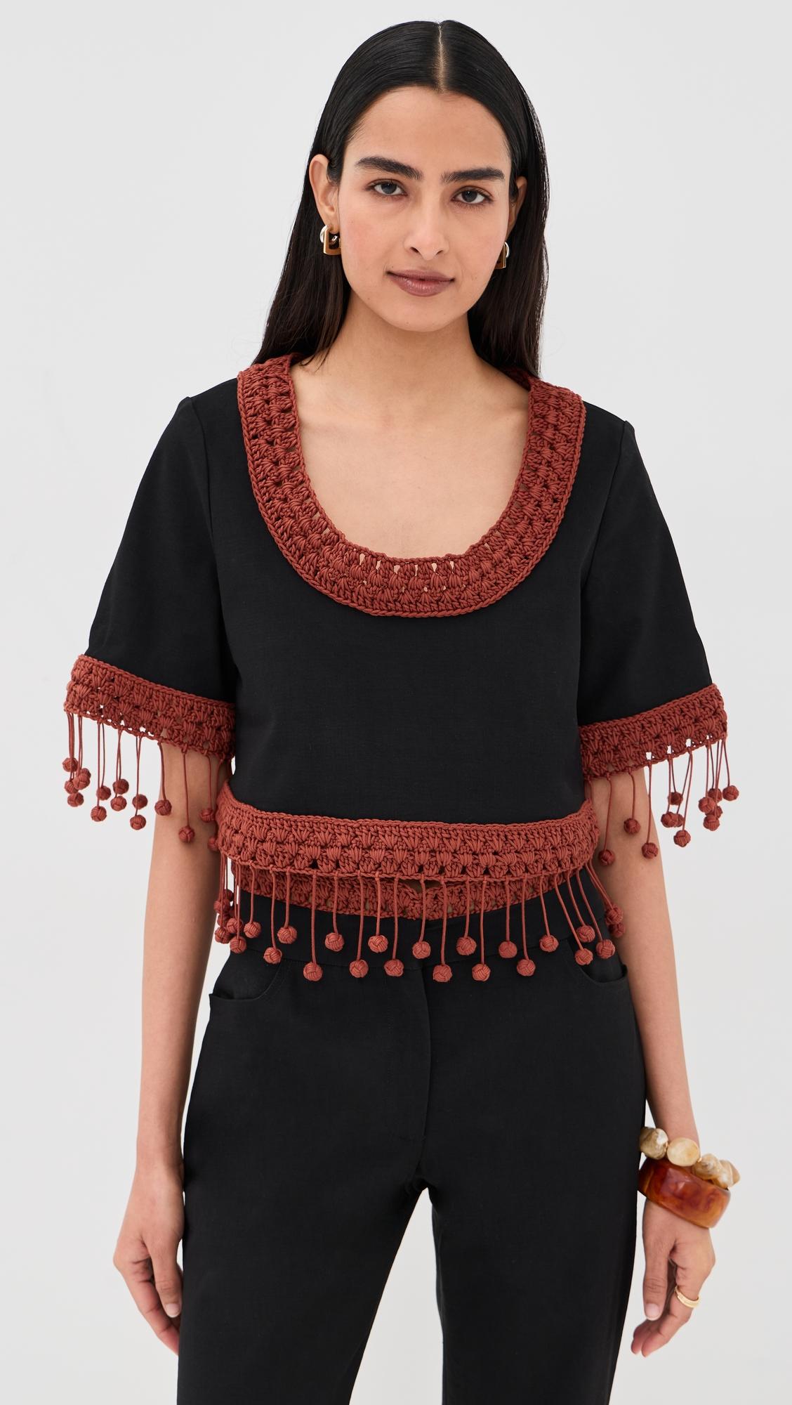 Return of the Mac(rame) Crop Top by ROSIE ASSOULIN