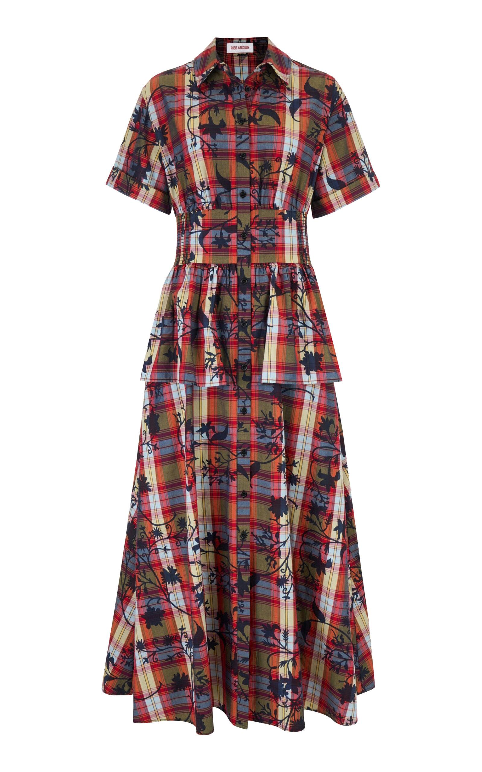 Rosie Assoulin Boogie Woogie Bugle Boy Plaid Poplin Dress - Moda Operandi by ROSIE ASSOULIN