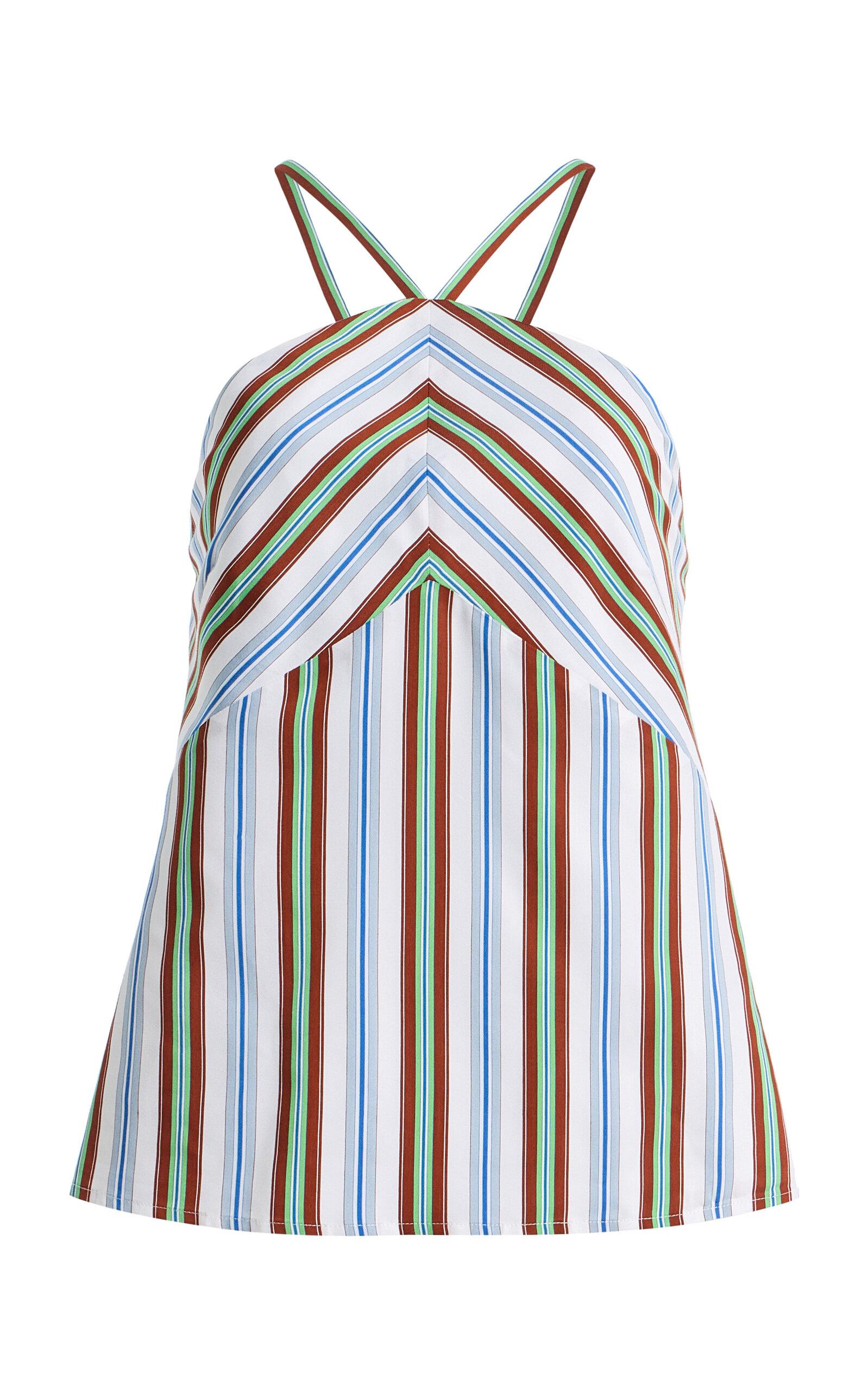 Rosie Assoulin Call Me Maybe Striped Halter Top - Moda Operandi by ROSIE ASSOULIN