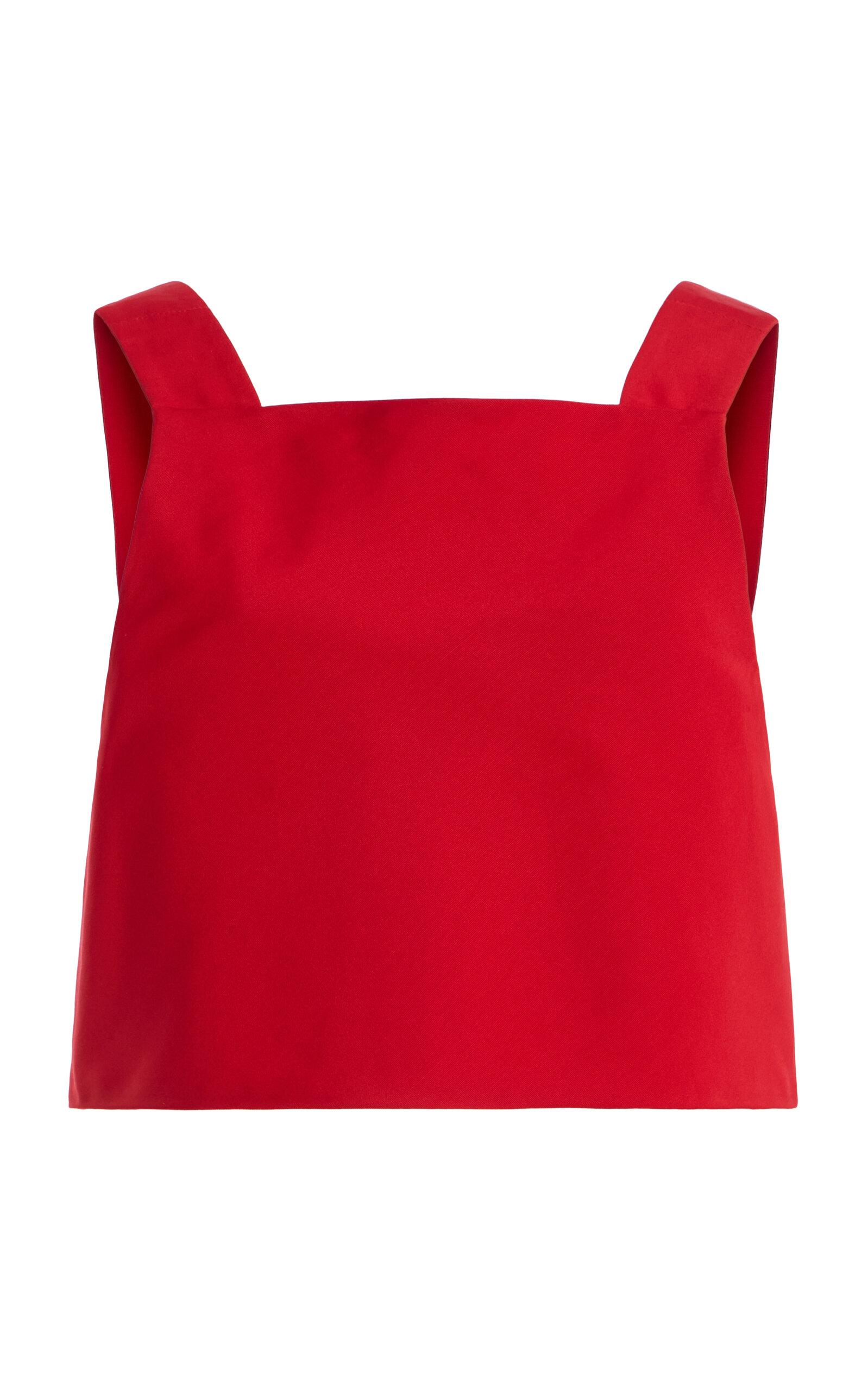 Rosie Assoulin Cotton Grosgrain Crop Top - Moda Operandi by ROSIE ASSOULIN