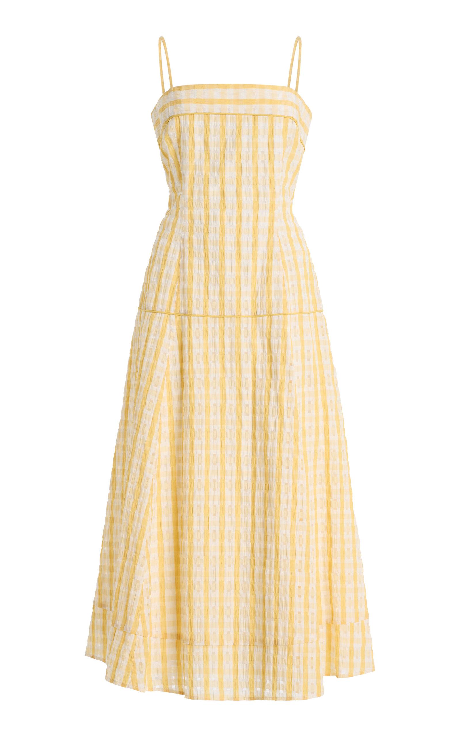 Rosie Assoulin Drop Me a Note Seersucker Midi Dress - Moda Operandi by ROSIE ASSOULIN