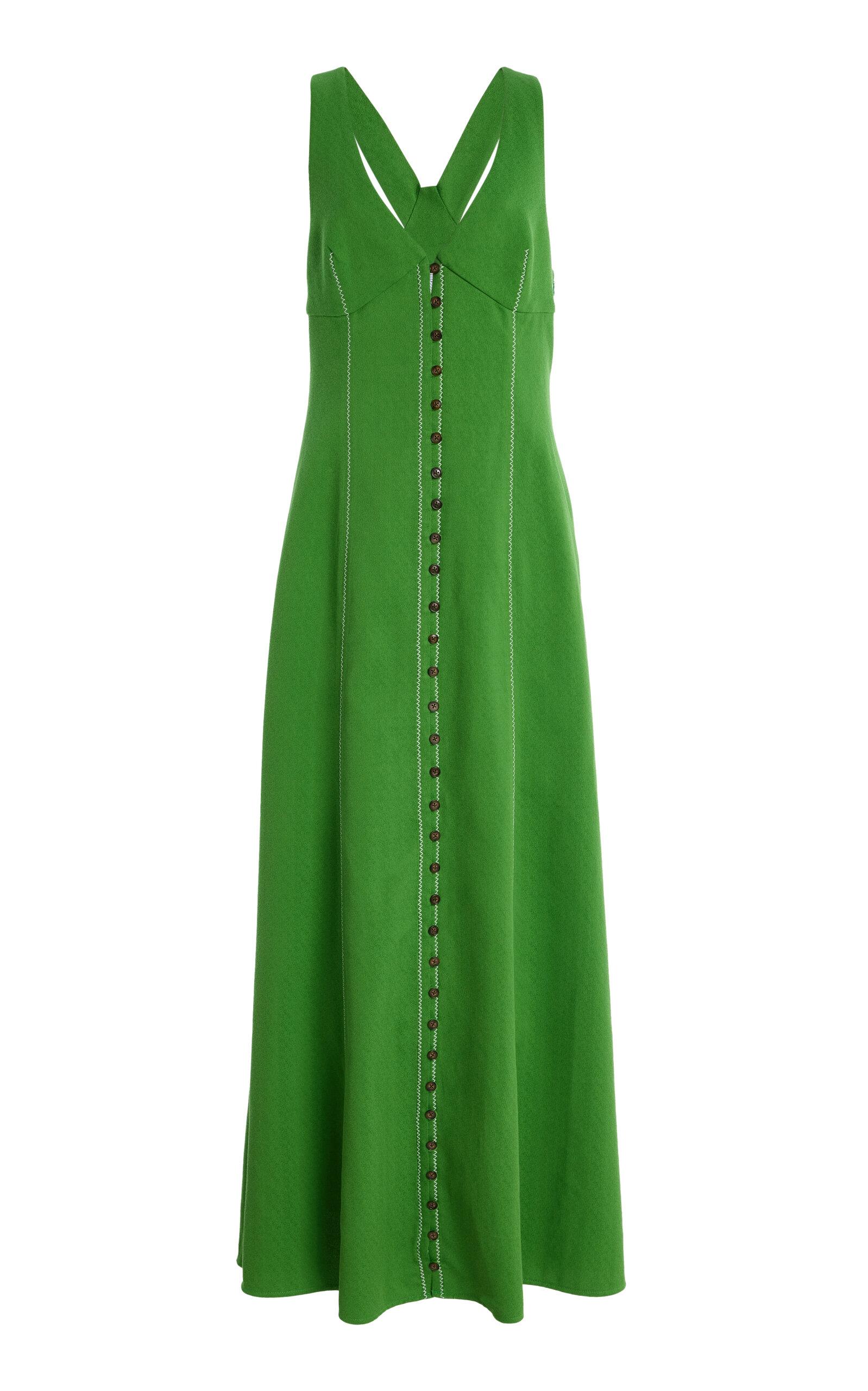 Rosie Assoulin Row; Row; Row Your Buttons Cotton-Blend Dress - Moda Operandi by ROSIE ASSOULIN