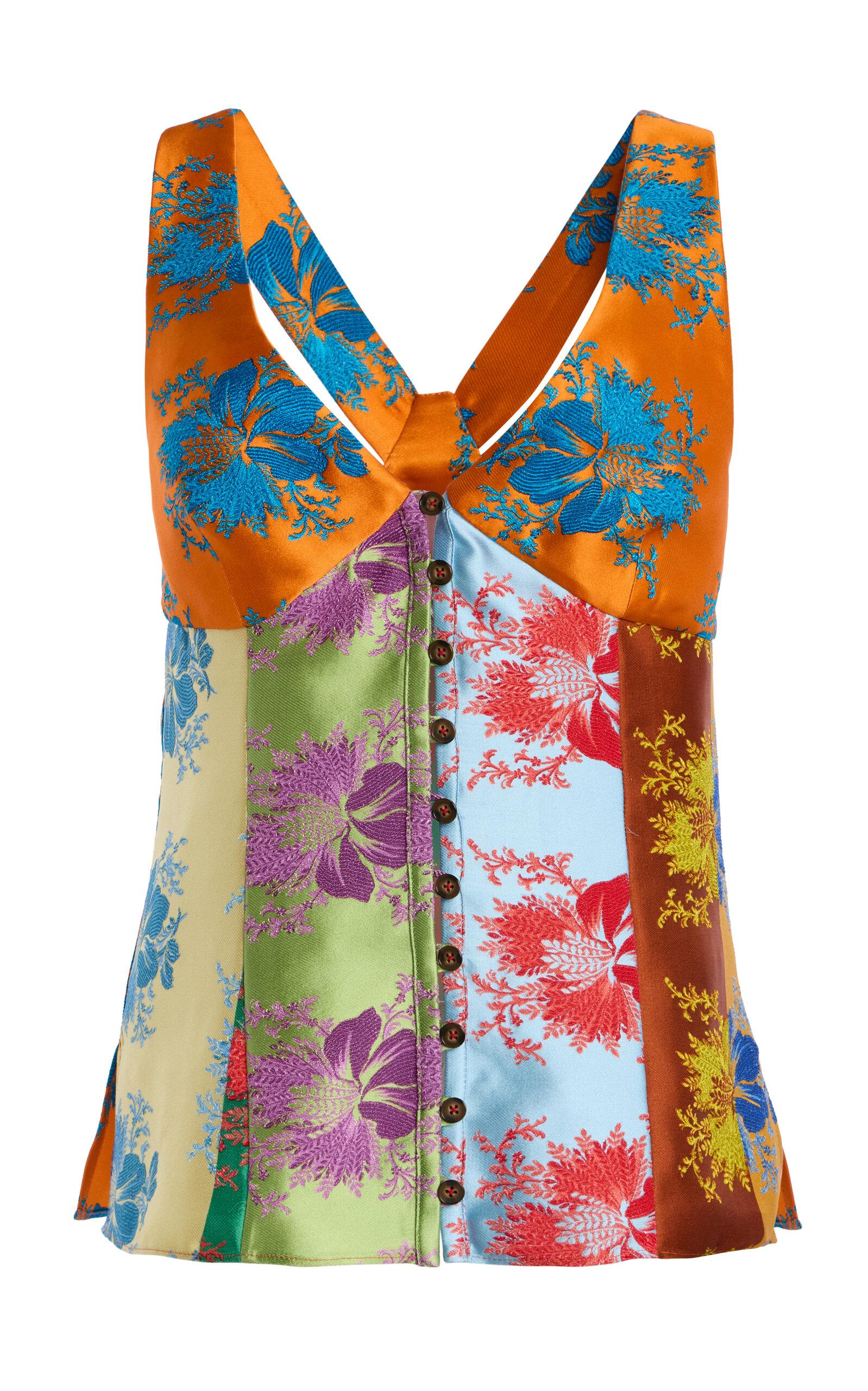 Rosie Assoulin Row; Row; Row Your Buttons Silk-Blend Top - Moda Operandi by ROSIE ASSOULIN