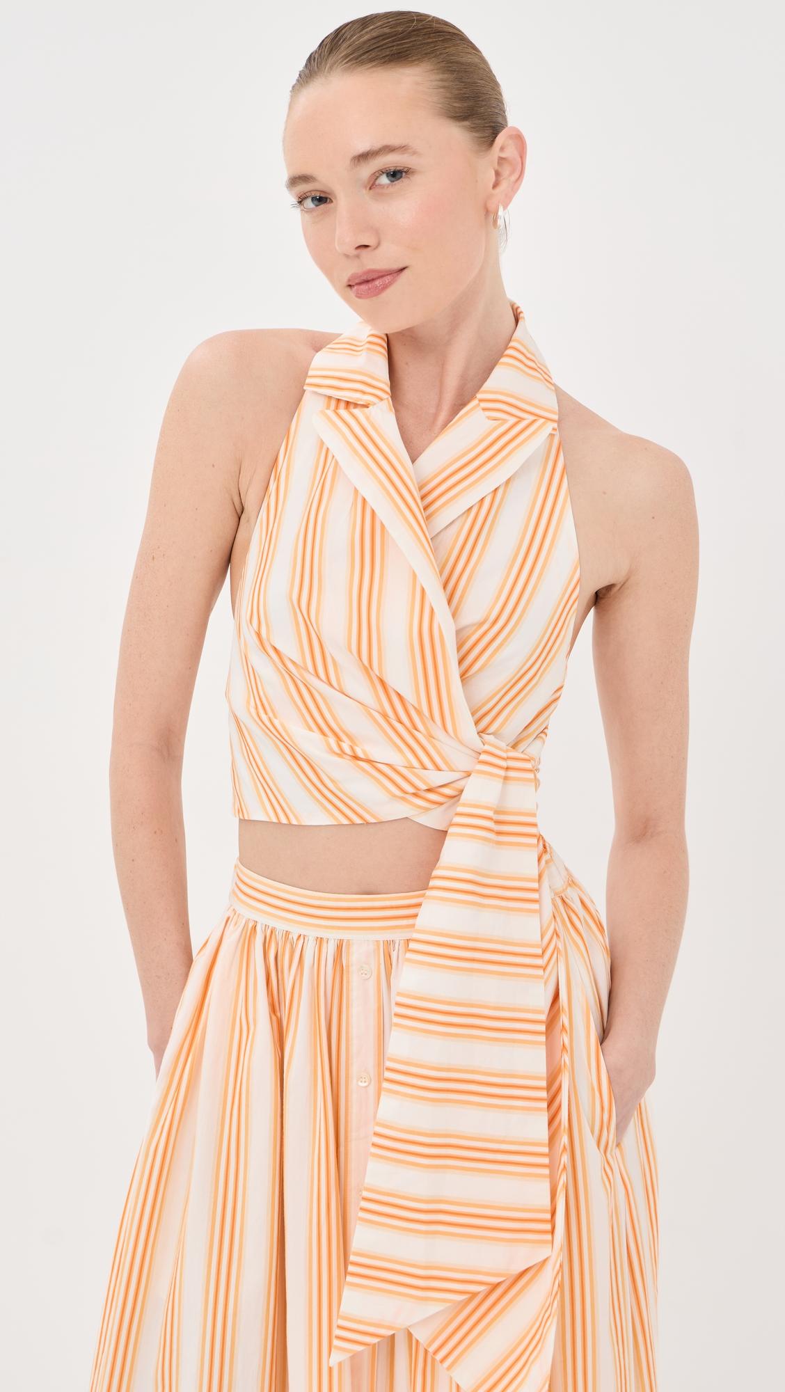 Wrapped Up Halter Top by ROSIE ASSOULIN