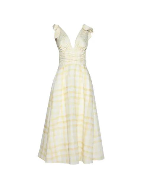 bow-embellishment midi dress by ROSIE ASSOULIN
