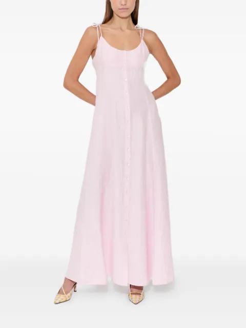 button-fastening maxi dress by ROSIE ASSOULIN