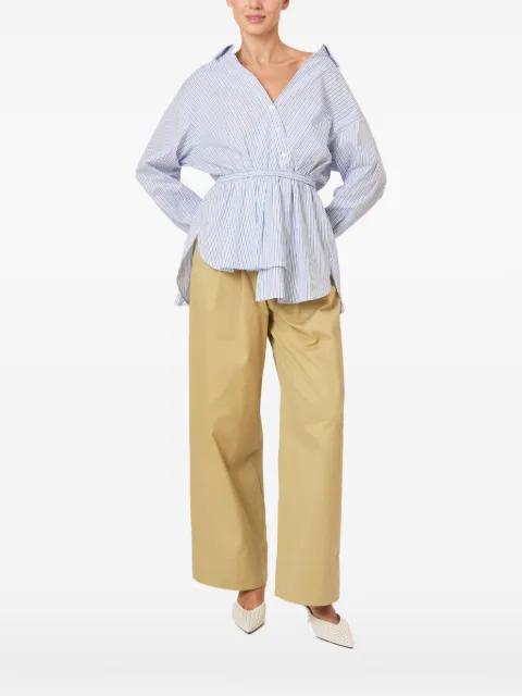 elasticated-waist striped top by ROSIE ASSOULIN
