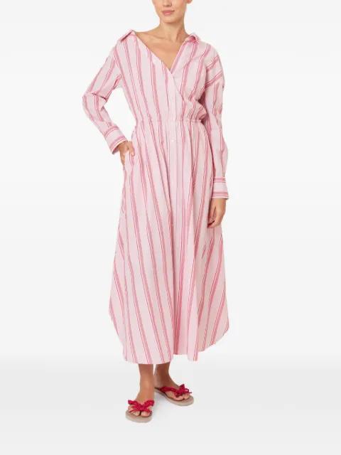 falling-shoulder striped dress by ROSIE ASSOULIN