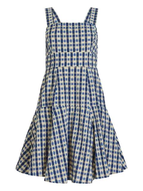 seersucker checked skater dress by ROSIE ASSOULIN