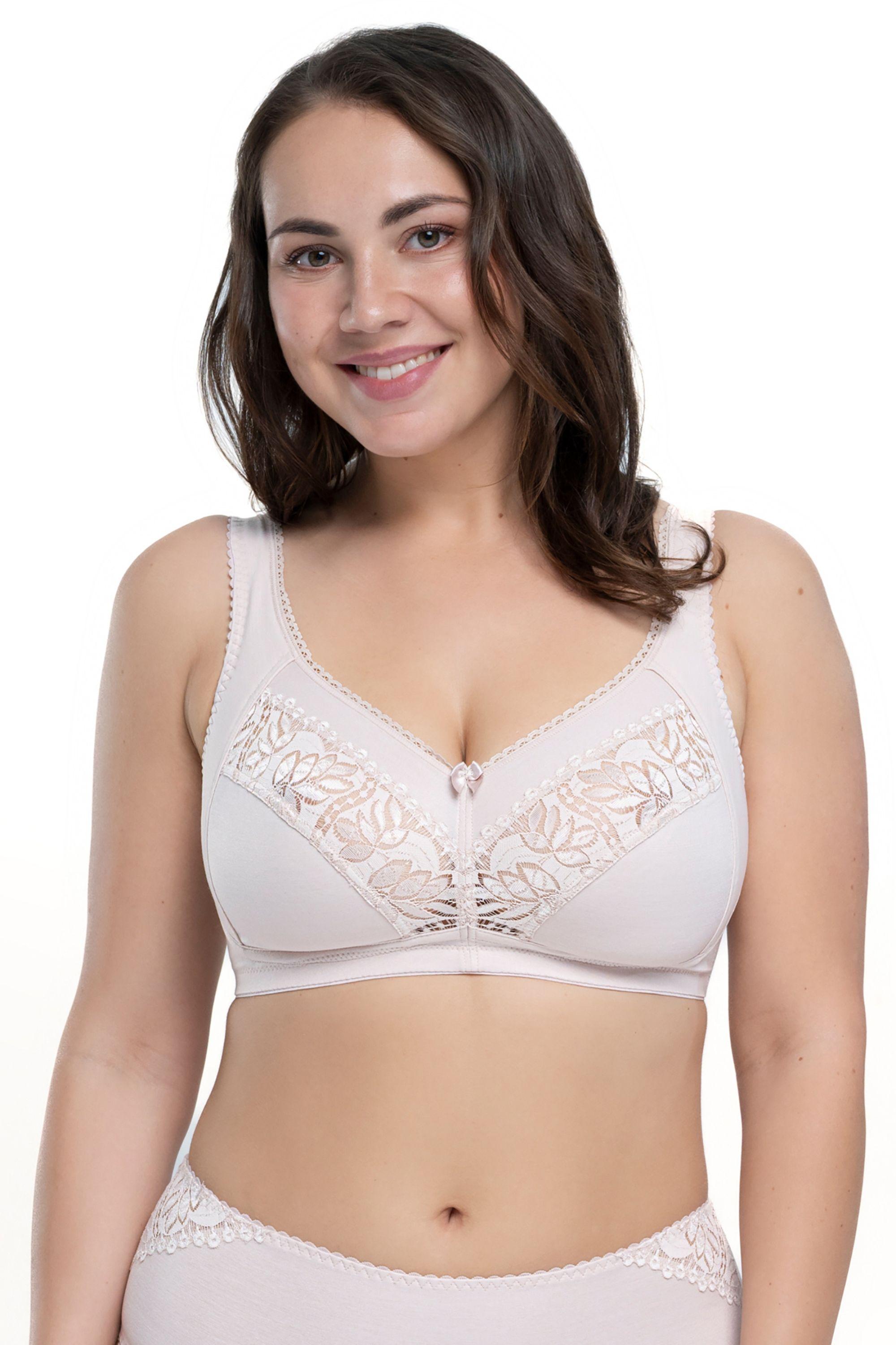 Wireless Cotton Comfort Bra by ROSME