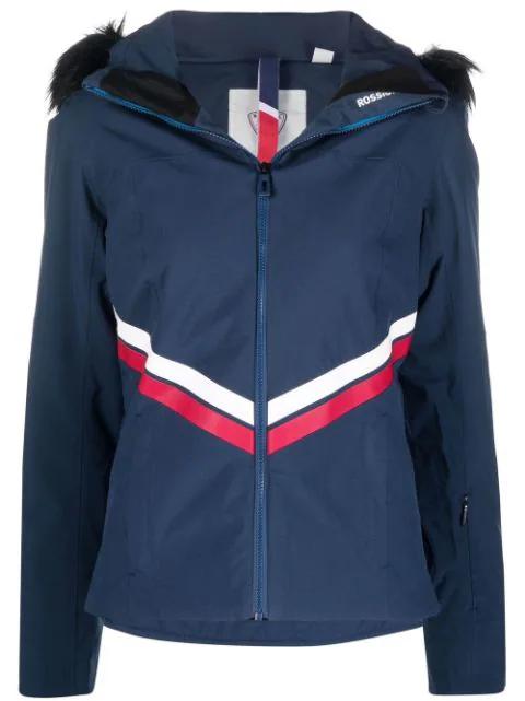 Ensemble faux fur-trim ski jacket by ROSSIGNOL