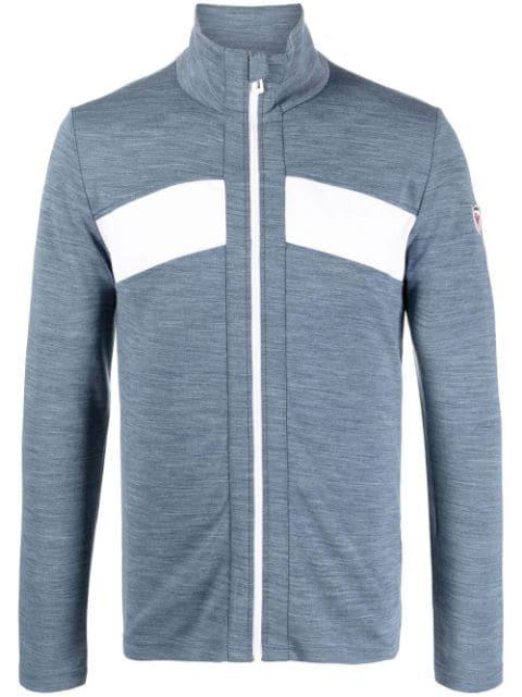 React merino zip-up top by ROSSIGNOL