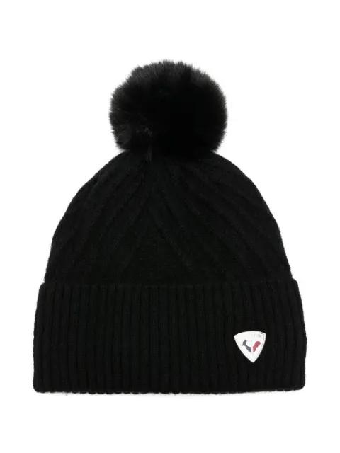 Sara cable-knit pom-pom beanie by ROSSIGNOL