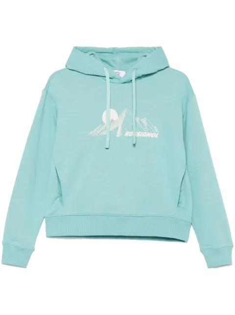 logo-print hoodie by ROSSIGNOL