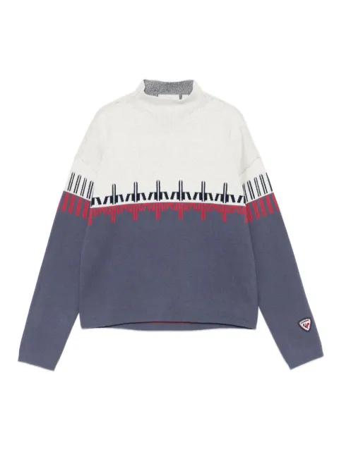 patterned mock-neck sweater by ROSSIGNOL