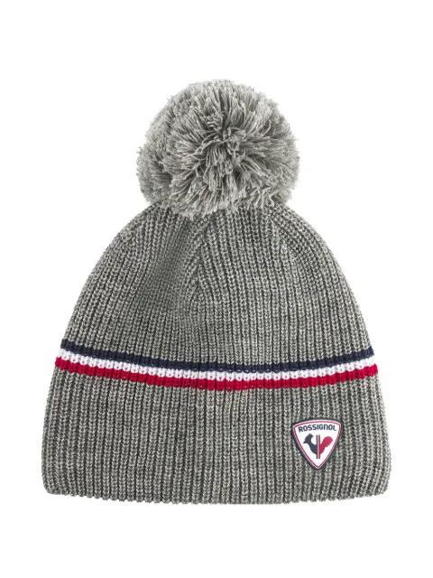 pompom-detail beanie hat by ROSSIGNOL
