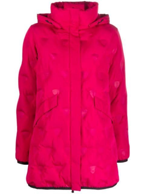 quilted hoodied coat by ROSSIGNOL