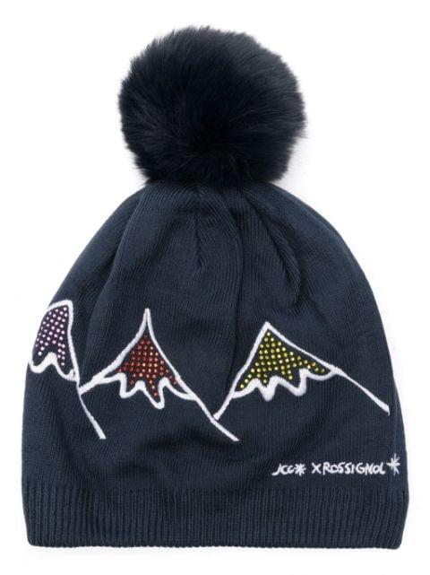 x JCC crystal-embellished beanie hat by ROSSIGNOL