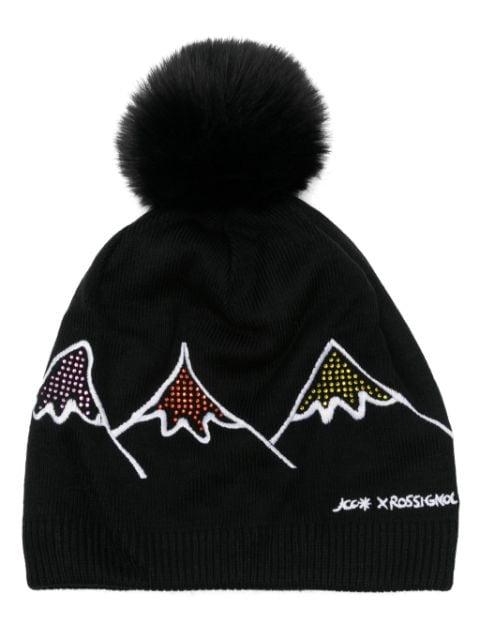 x JCC crystal-embellished beanie hat by ROSSIGNOL
