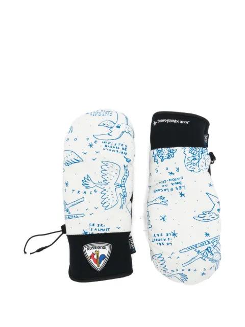 x JCC pompom-detail printed beanie by ROSSIGNOL