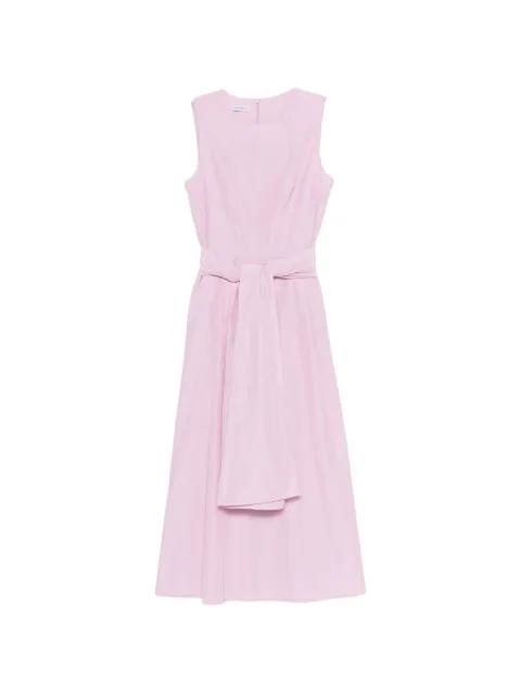belted sleeveless midi dress by ROSSO 35