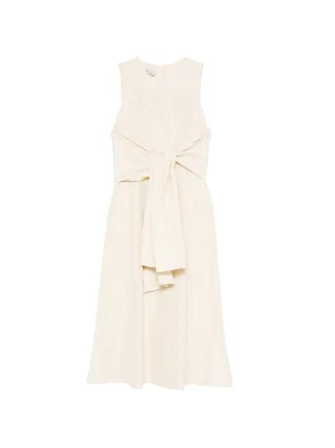 bow-belted midi dress by ROSSO 35