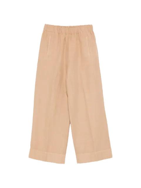 elasticated-waist cropped trousers by ROSSO 35