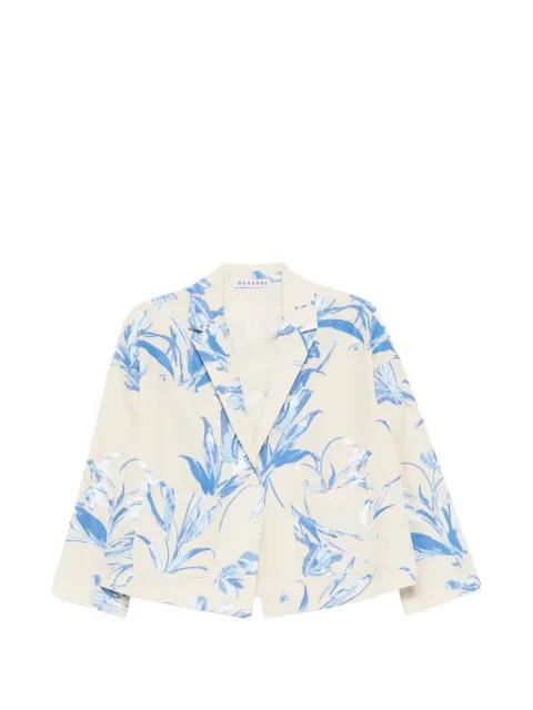 floral print americana jacket by ROSSO 35