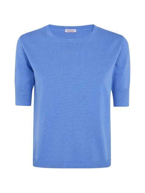 short-sleeve knitted top by ROSSOPURO