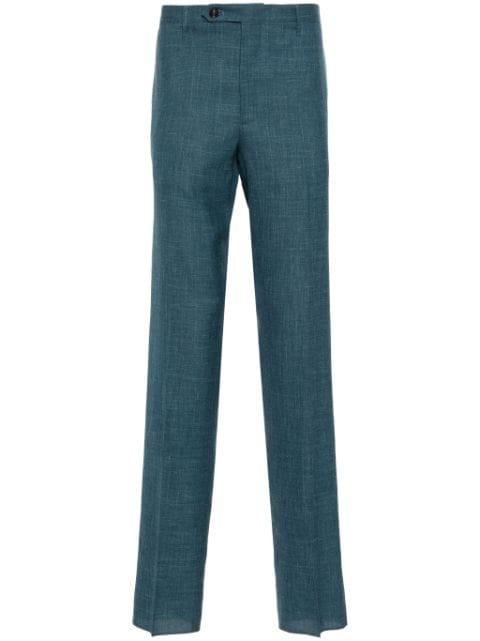 slub-texture trousers by ROTA