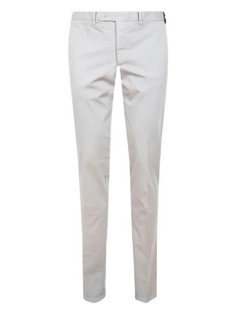 zip-fly stretch-cotton pants by ROTA