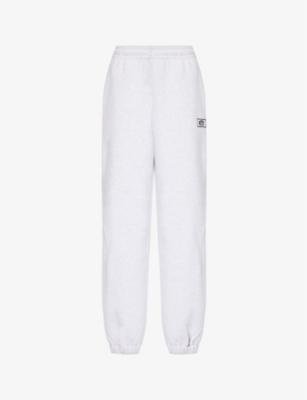Branded-embroidery elasticated-waistband organic-cotton jogging bottoms by ROTATE BIRGER CHRISTENSEN