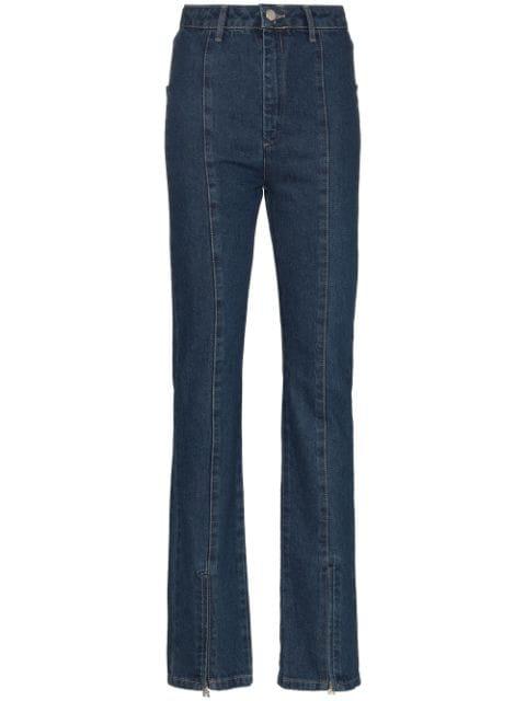 Jada zip-ankle flared jeans by ROTATE BIRGER CHRISTENSEN
