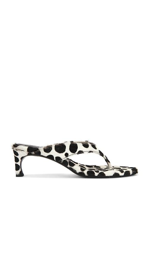 ROTATE Kitten Heel Mule in Black,White by ROTATE BIRGER CHRISTENSEN