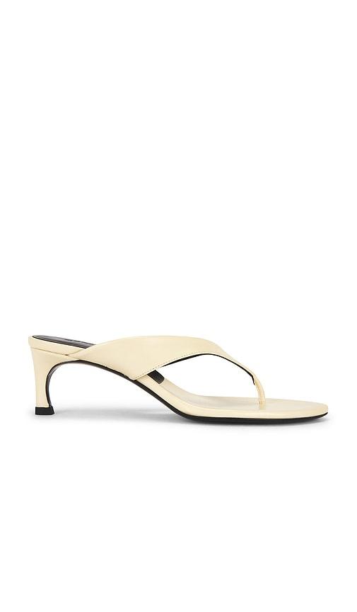 ROTATE Kitten Heel Mule in Neutral by ROTATE BIRGER CHRISTENSEN