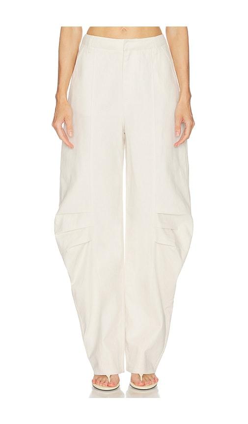 ROTATE Linen Suiting Pants in Beige by ROTATE BIRGER CHRISTENSEN