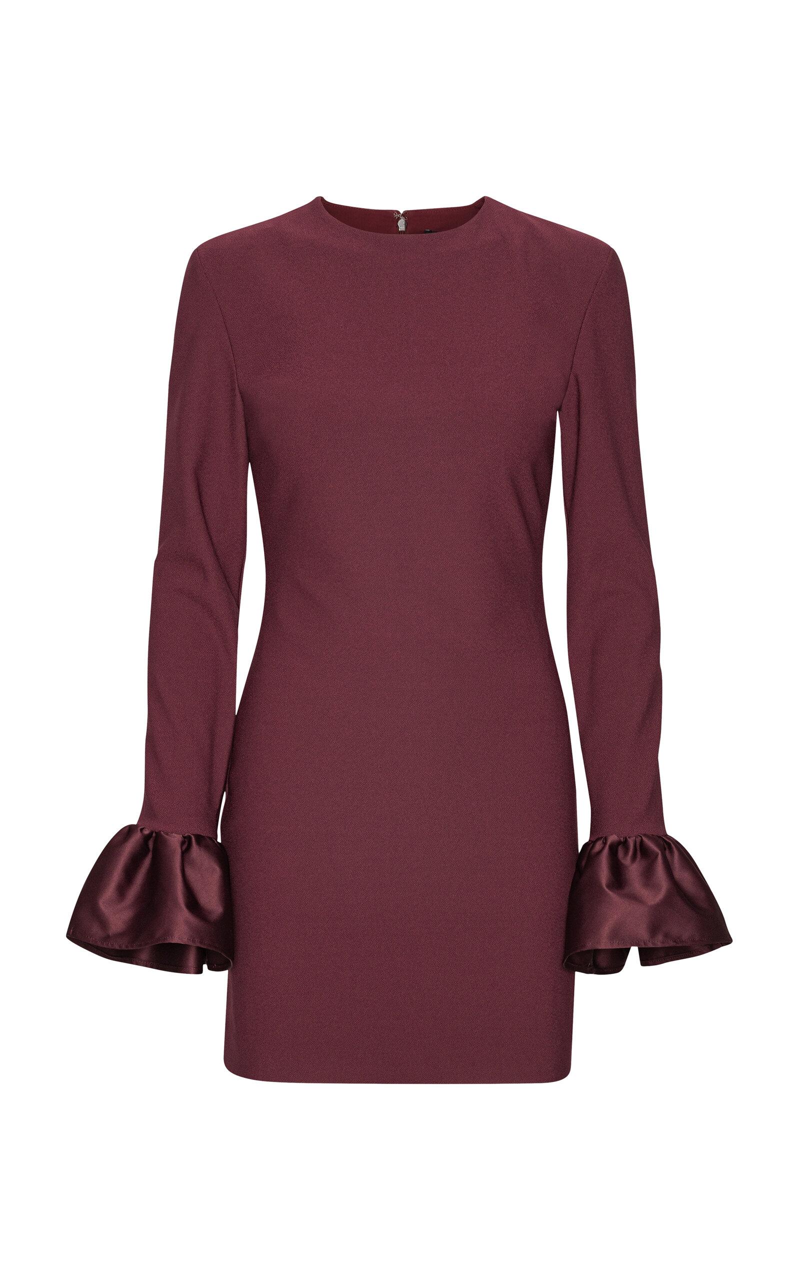 ROTATE Satin-Trimmed Crepe Mini Dress - Moda Operandi by ROTATE BIRGER CHRISTENSEN