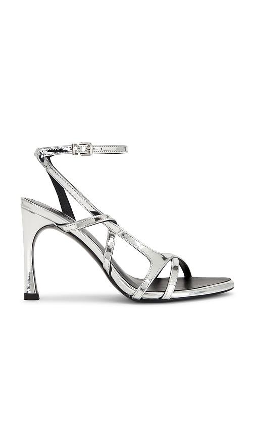 ROTATE Strappy Sandal in Metallic Silver by ROTATE BIRGER CHRISTENSEN