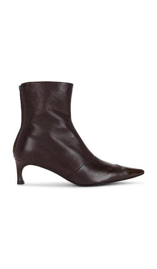 ROTATE Stretch Leather Boot in Chocolate by ROTATE BIRGER CHRISTENSEN