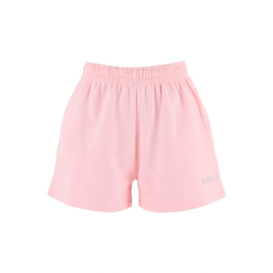 Rotate Ladies Almond Blossom Sunday 6 Crystal Logo Sweatshorts by ROTATE BIRGER CHRISTENSEN